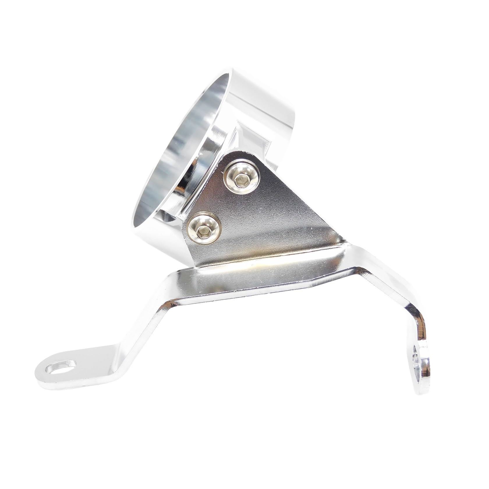 Rehausseur De Guidon Aluminium CNC Chromé FouncY - Pinces Montage Barre Supérieure Avec Indicateur Lumineux Pour Harley Sportster 883 XL