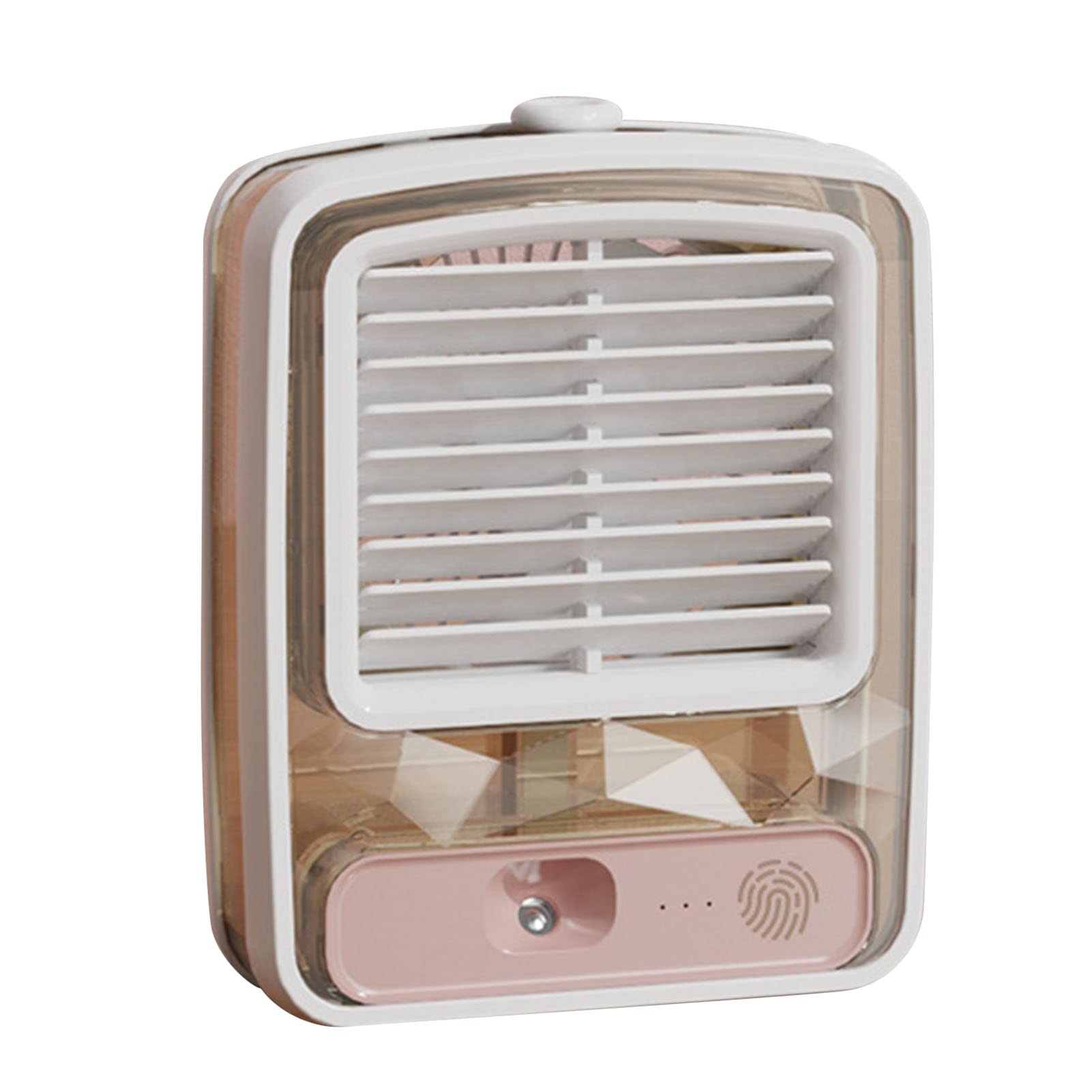 Mini ventilador de refrigeración USB, silencioso 3D espiral ABS ventilador de escritorio para el hogar y la oficina, diseño compacto refrigerado por agua con funcionamiento silencioso y eficiencia