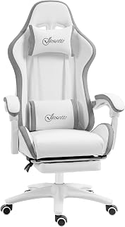 Vinsetto Chaise Gaming Ergonomique Repose-Pieds