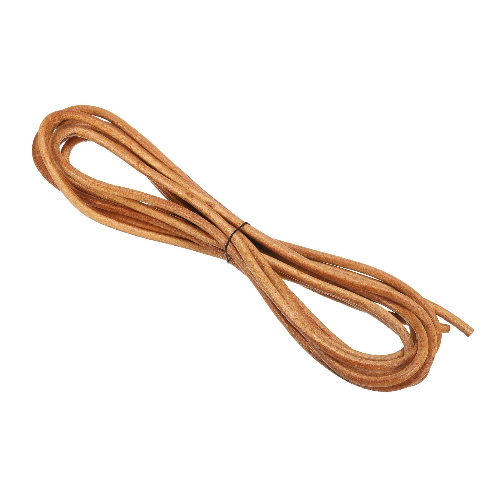 PATIKIL Round Braided Leather Cord