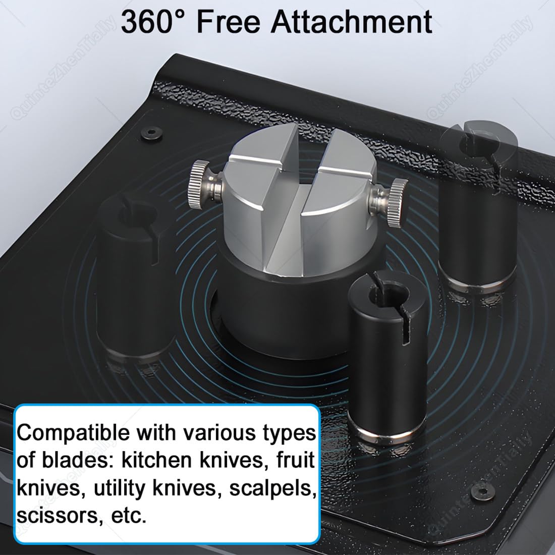 Rilevamento Lama Adsorbimento 360°,Ricaricabile,Metallo/Plastica A003 | Strumento Rilevamento Risoluzione 0.1/1/5g,Misurazione Accurata Nitidezza,per Ispezione Lame Controllo Qualità Officina