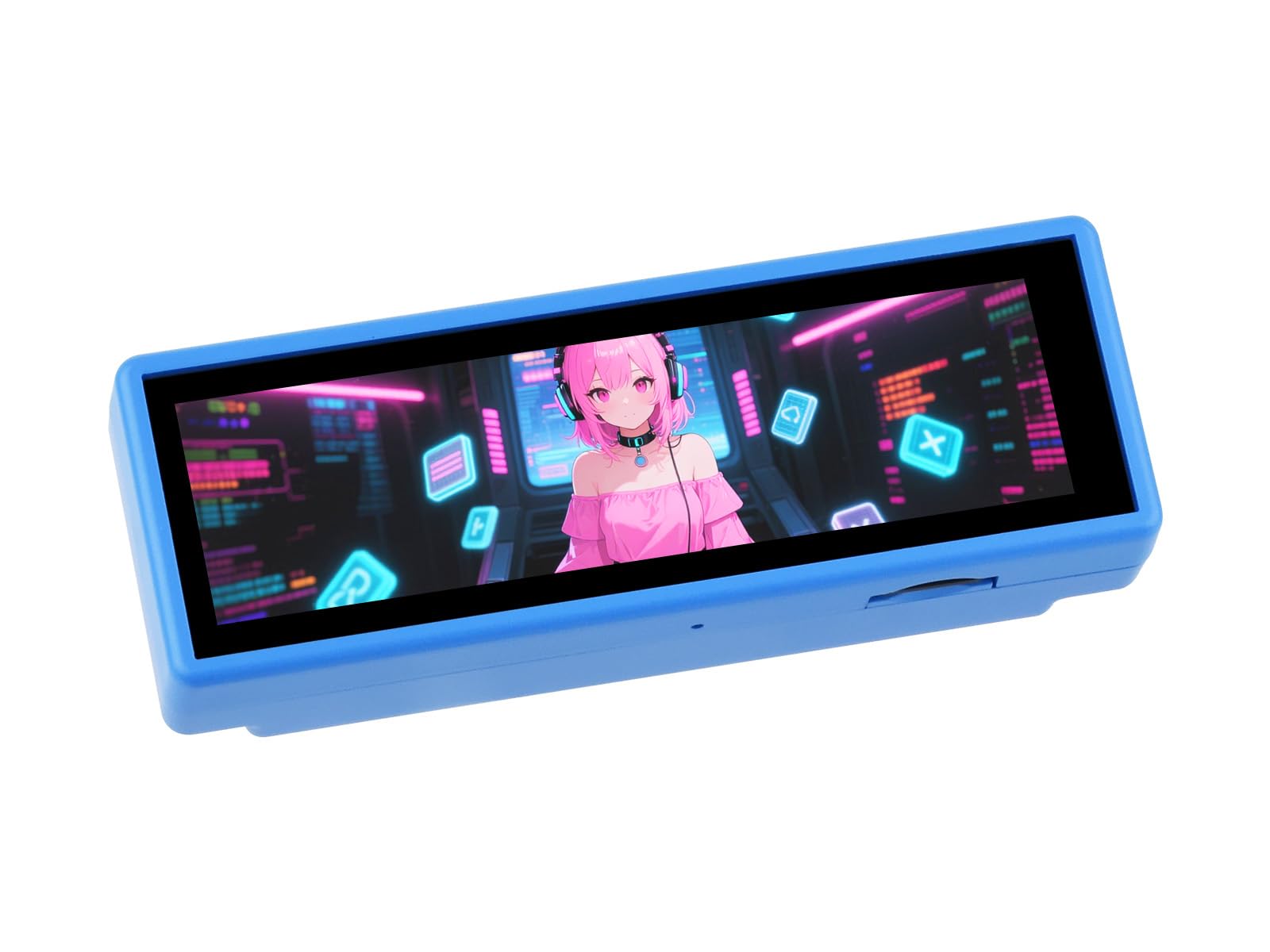 Waveshare ESP32-S3-Touch-LCD-3.49, ESP32-S3 High-Performance Development Board with 3.49" IPS Capacitive Touch Display, 172x640 Pixel, Integrated with ESP32-S3R8 Dual-Core Processor, Case A Version