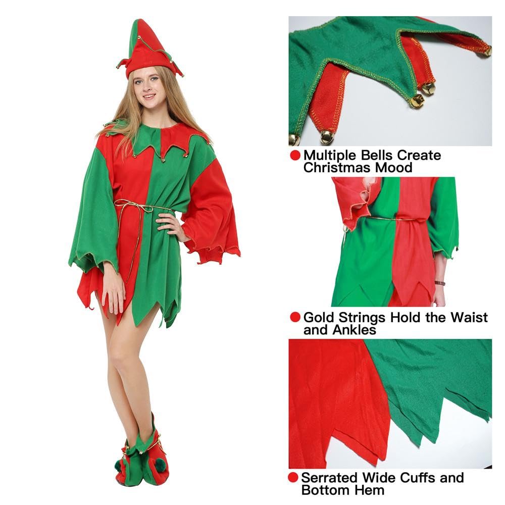EraSpooky Noel Helper Femme Drole Deguisement Costume