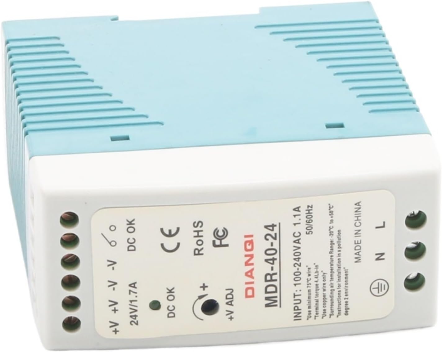 MDR-40 12V 5V 15V 24V 36V 48V 40W Din Rail Power Supply ac-dc Power Supply Unit 110V 220V for LED Strip Light(36V_40W)