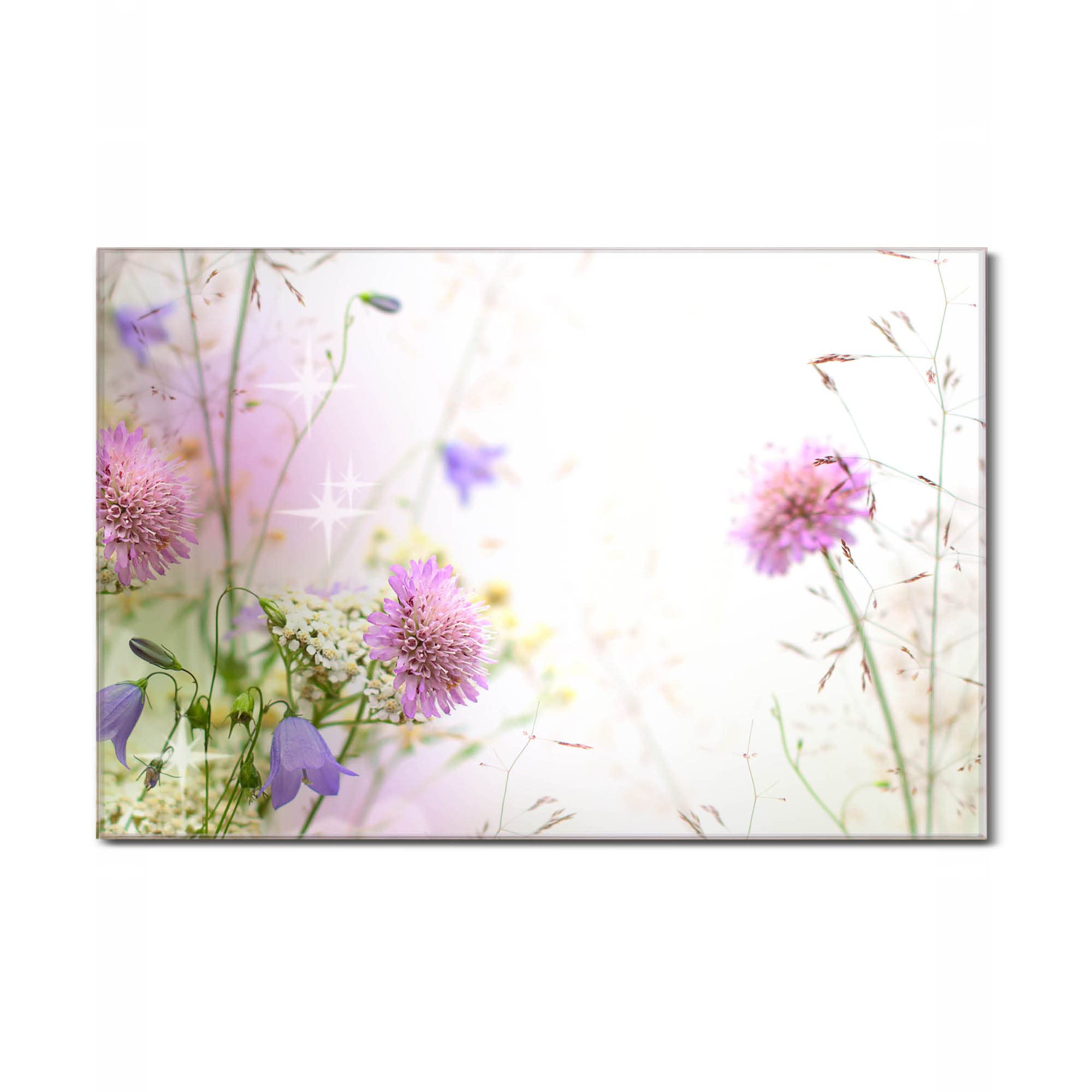 Banjado Glas-Magnettafel 50x50 Cm – Mit 4 Magneten, Beschreibbar, Motiv Erdkugel, Für Küche & Büro