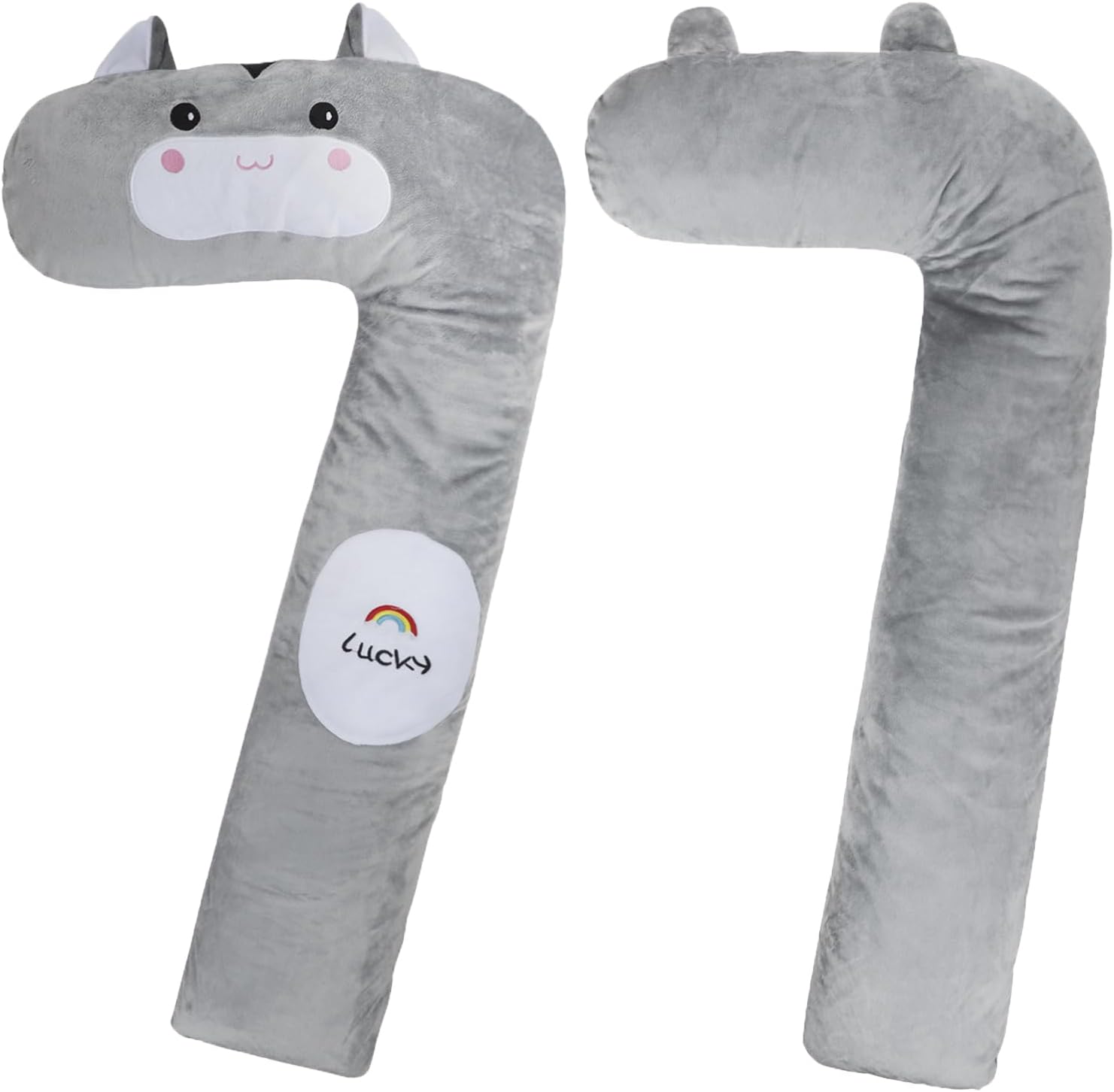 3ʹ3.4 Cute Body Pillow for Kids and Adults Animal Body Pillows Long Round Pillow Bolster Pillow for Bed Hugging Pillow