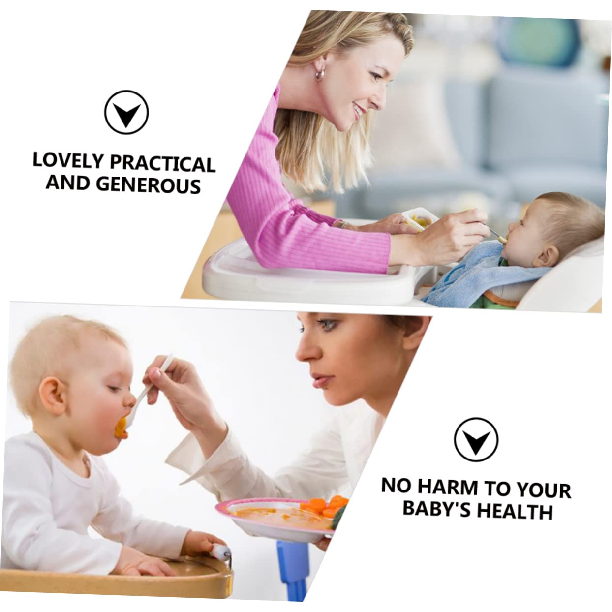 Garneck Non-slip Baby Bowl Safe Children Tableware Heart Shaped Ideal for Boys and Girls Dinnerware Set