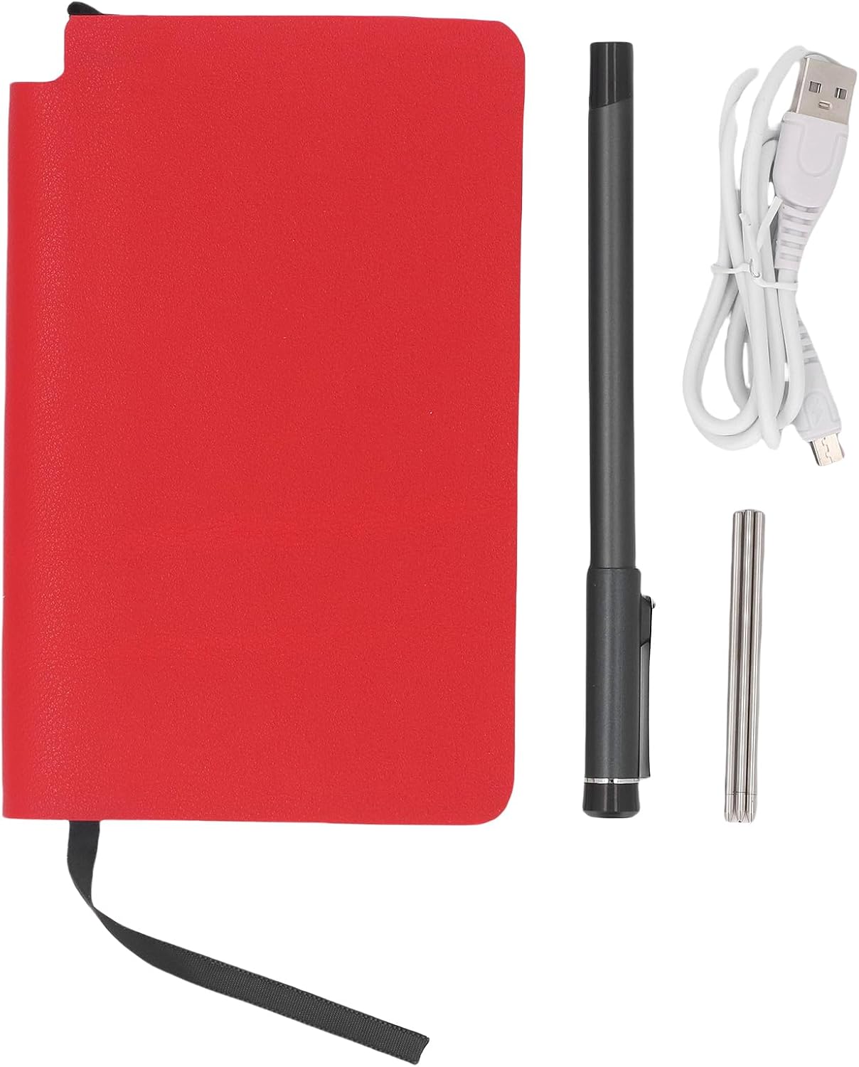 Jectse Digital Notebook with Pen, Electronic Writing Pad Smart Digital Pen OCR Text Recognition AI Drawing Video Playback, with 5.0 for iOS Phones Tablets (Red)