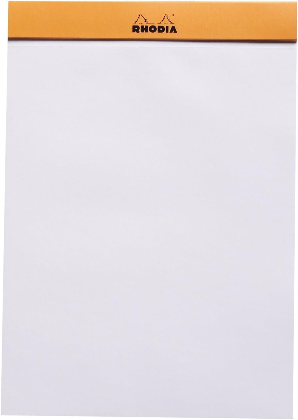 Rhodia Classic Orange Notepad Blank - 6 in. x 8-1/4 in., Pack of 3