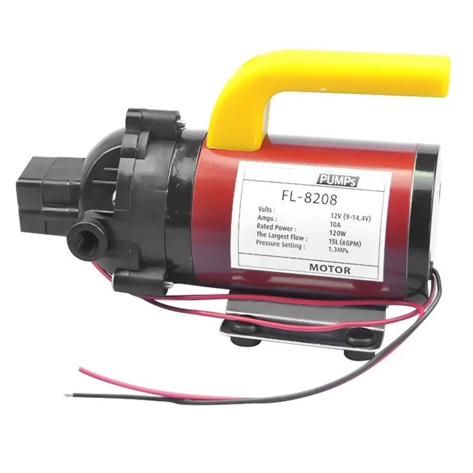 Bomba de microdiafragma de 120W y alta presión para lavado de coches con interruptor automático