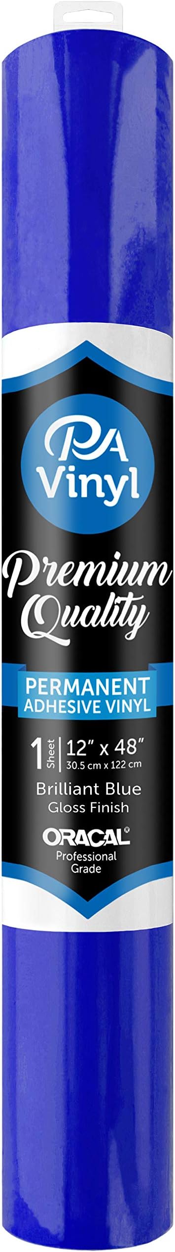Vinyl 12x48 Roll Perm Adh Gloss Brilliant Blue