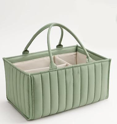Clefairy Diaper Caddy Organizer, Stylish Nursery Storage Basket - Gift for Baby Shower, Registry Must Have, Newborn Esse