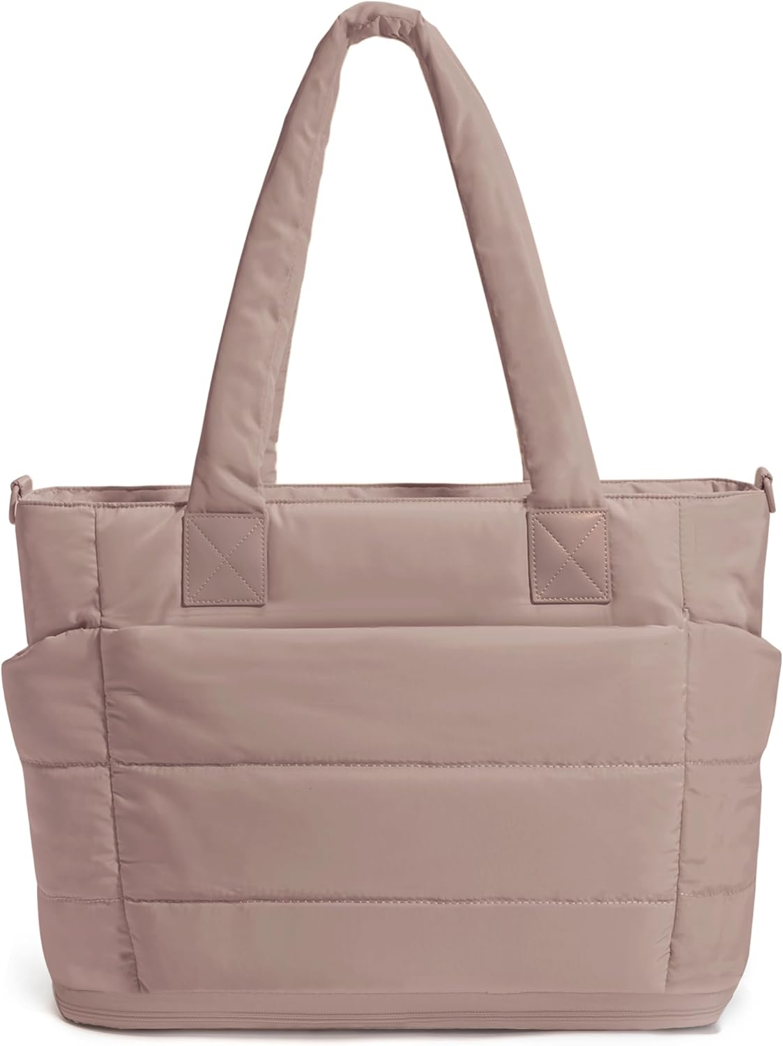 Tote Bag for Women Puffer Tote Bag Large Nurse Bags Shoulder Handbag with Zipper for Work Travel