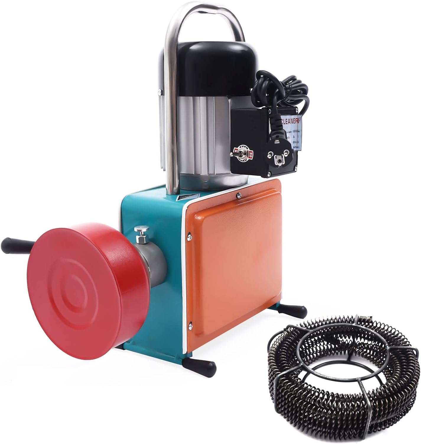 Desatascador de tuberías, Máquina de Desatascar tuberías con 16mm Drill Bit Set Diámetro de la Manguera Aplicable 20-110 mm para Sewer Bañera WC