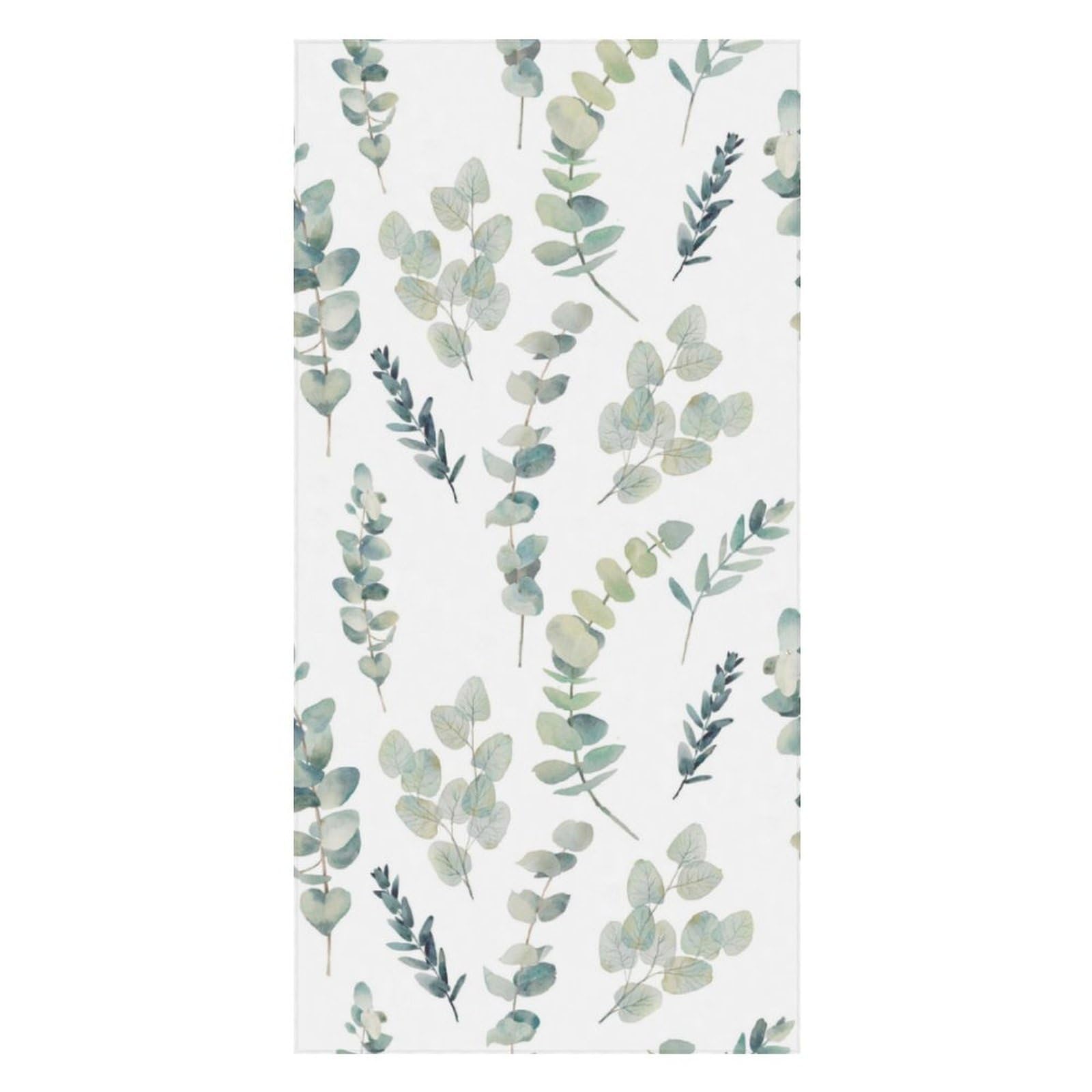 LWORZIIB Beach Towel, Eucalyptus Leaves Bath Towel, Pool Towel Great for Gym Swimming 80 X 160cm