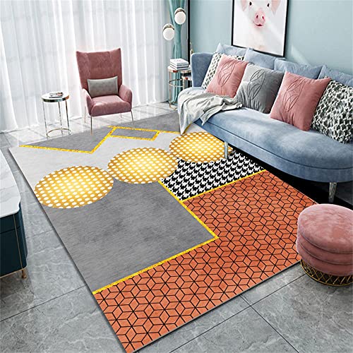 Tapis bébé lisse et confortable avec impression géométrique chic 50x80 - 2