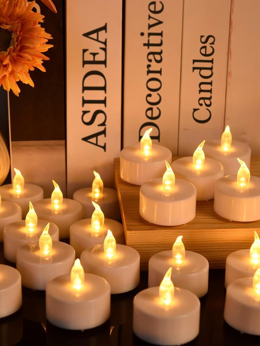 ASIDEA Pack of 5 Electric Battery Operated Tea Lights Candles (Warm White) (B0DC5LBZV1) Amazon Price History, Amazon Price Tracker