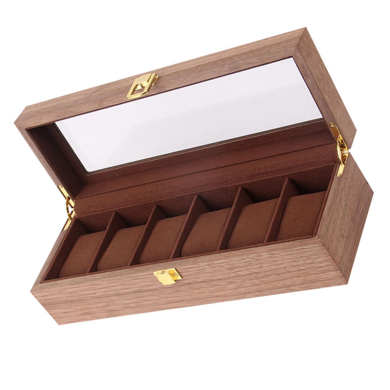 COLLBATH Estuche Relojes Caja Guardarelojes Organizador Ranuras Joyero Madera Duradero