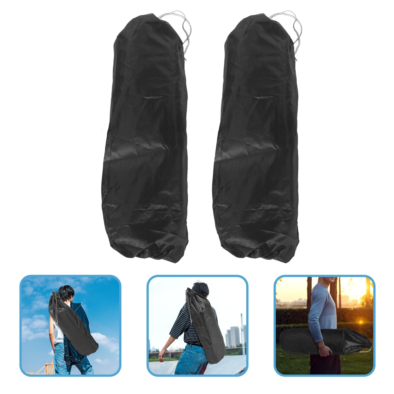 SUPVOX Convenient Shoulder Skateboard Bag Gym Sling Skateboard Supply Pouch Random Style