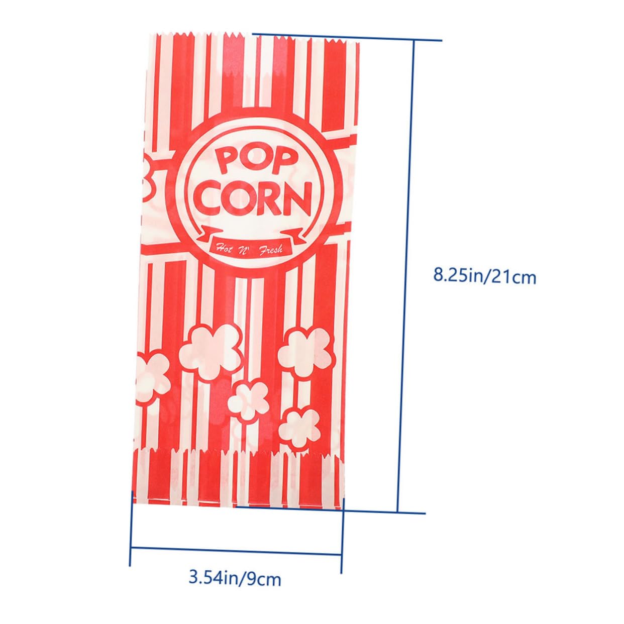 GLEAVI 20Pcs Grease Popcorn Bags Fun Snack Holders for Parties Birthdays and Movie Design for for Popcorn and Snack Packing