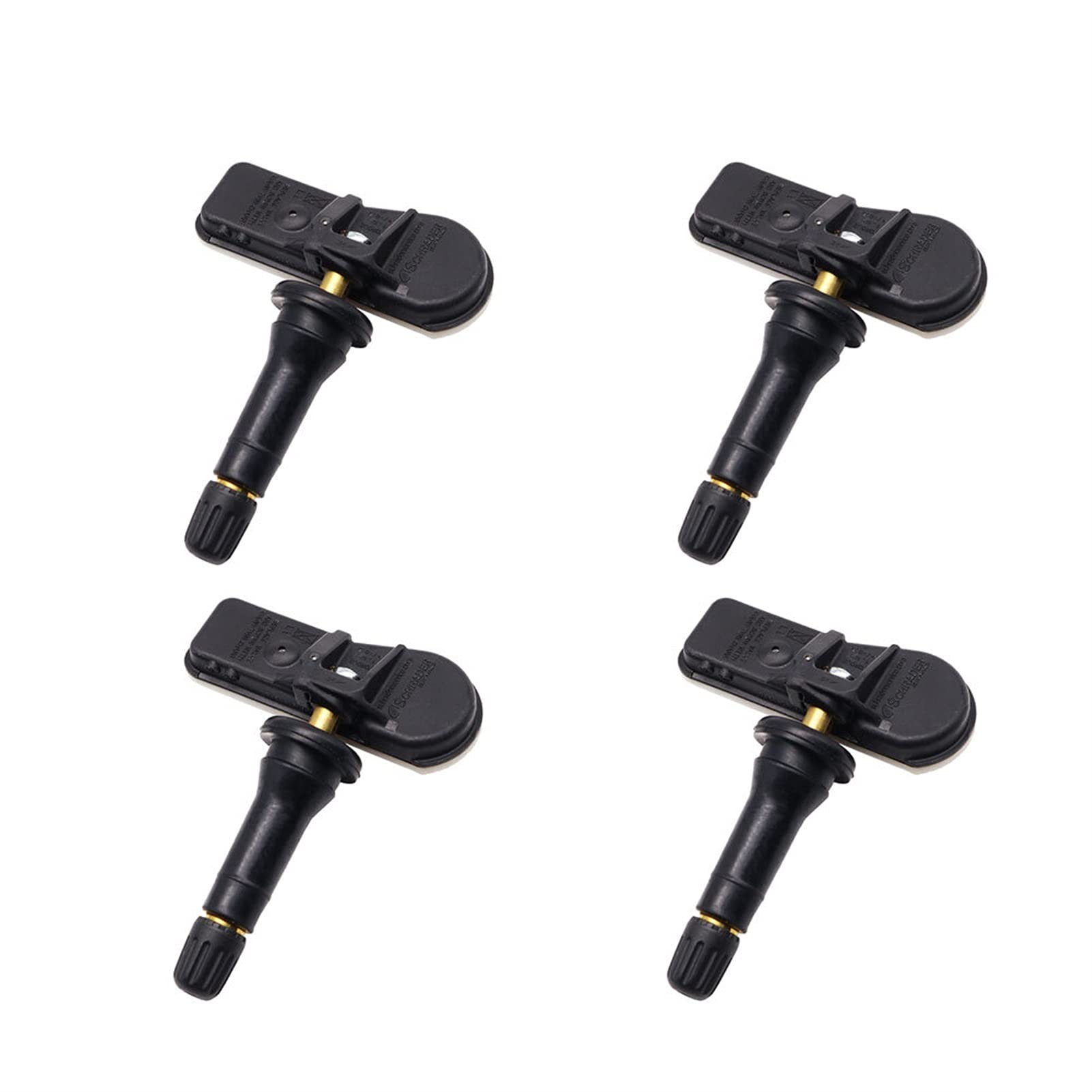 4 Capteurs TPMS Pour Citroën, Peugeot, DS - Références 9802003680 / 9811536380 - Compatible Berlingo, C5, 3008, 207, Etc.