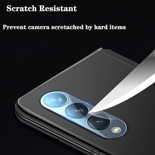 Miniatura 11 de Paquete de 2 en 1 protector de pantalla mate de privacidad para Samsung Galaxy Z Fold 4; antiespía 1 pieza exterior + película interior + protector