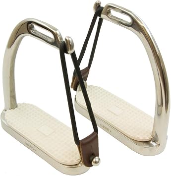 Coronet Fillis Peacock Safety Stirrup Irons with Pad