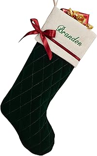 Personalization Universe Winter Classic Personalized Quilted Stocking wi...