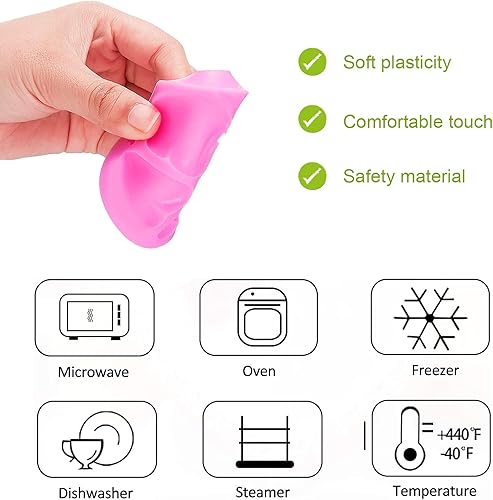 Miniatura 7 de 4 moldes de silicona para el día de San Valentín, moldes de silicona con forma de corazón, moldes antiadherentes para hornear, para el día de San