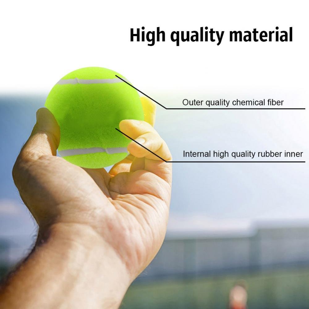 Lot De 3 Balles De Tennis TOPINCN – Super élastiques, Diamètre 63 Mm, Rebond 130-140 Cm, Pour Compétition Et Entraînement