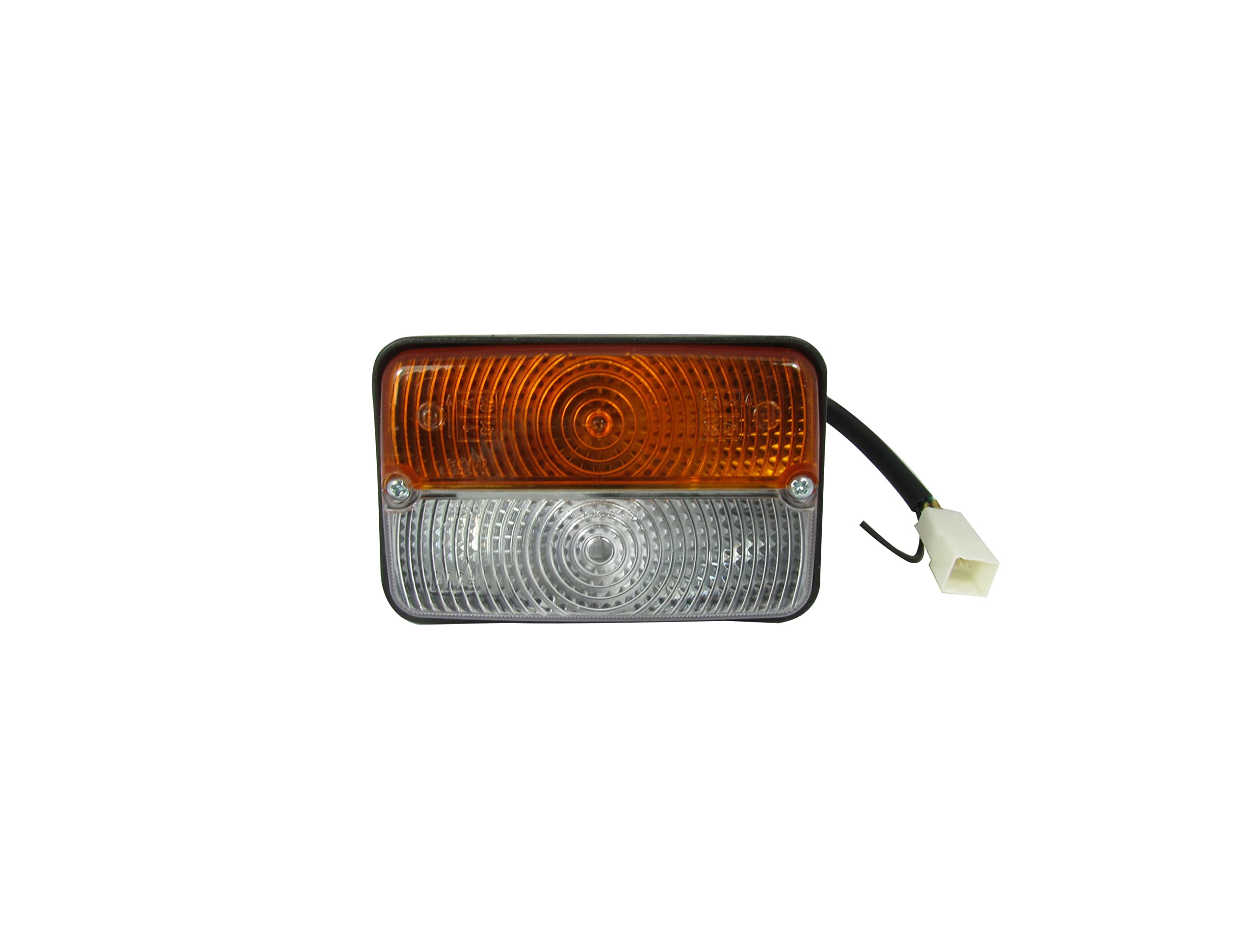 2x Fari Anteriori Fanali Con Indicatore Luce Posizione Direzione-Posizione 120x79 mm Faro Omologato E-Mark - E37 Trattori Macchine Agricole