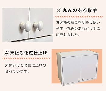 Amazon｜MiHAMAの家具 吊り戸棚 組み立て不要の完成品 壁面収納