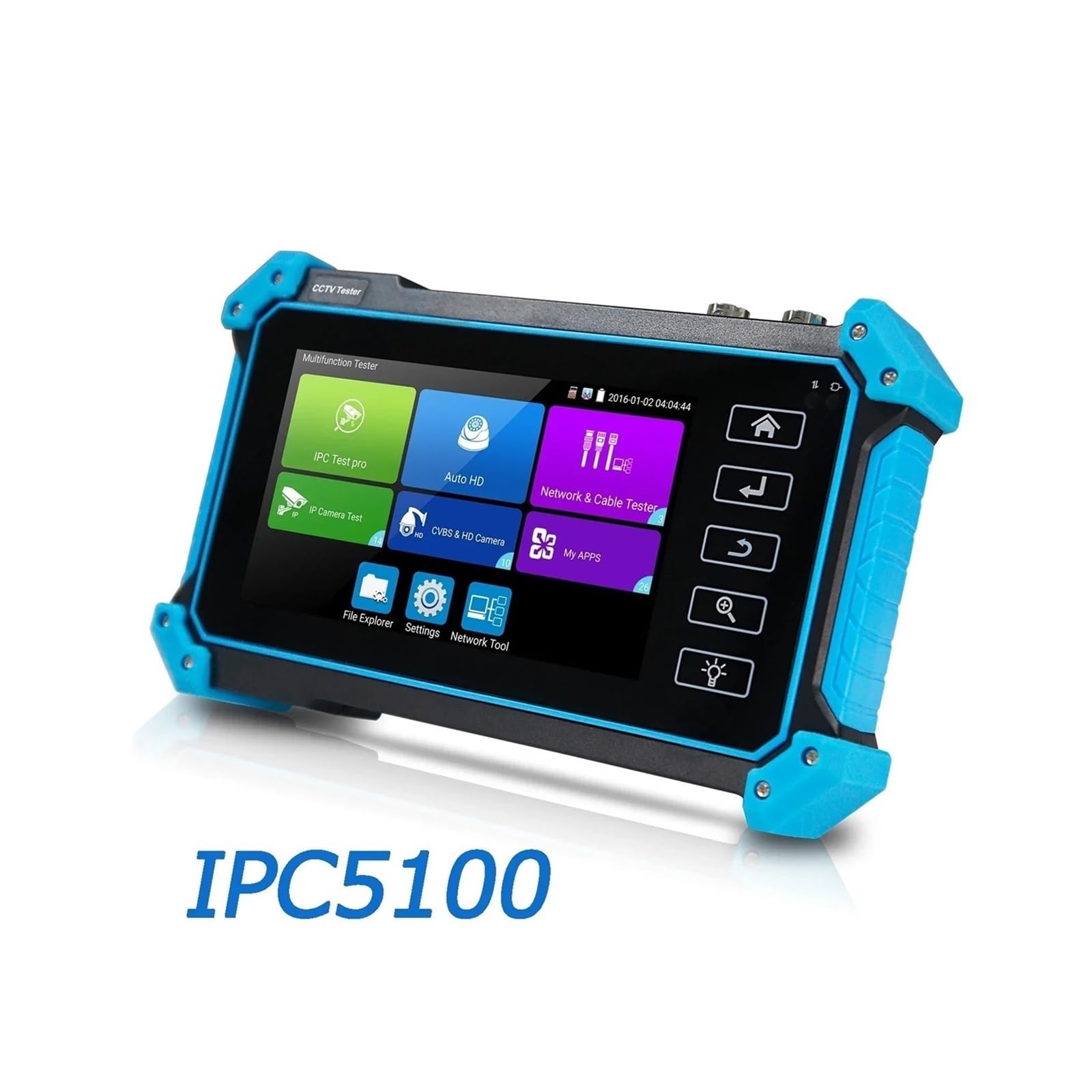 Tester CCTV, IPC-5200 Plus Full HD 8MP Cvi Tvi | Z Ahd Cvbs Monitor Kamera IP 5.4 cala IPS Ekran Dotykowy Sterowanie PTZ Tester CCTV do testowania kamer CCTV i IP.