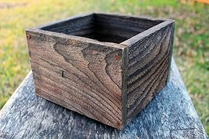 Rustic Square Planter Boxes - Tall Version