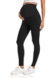Maternity Leggings Over The Belly Women's Essential Stretch Buttery Soft Knit Belly Support Pregnancy Leggings