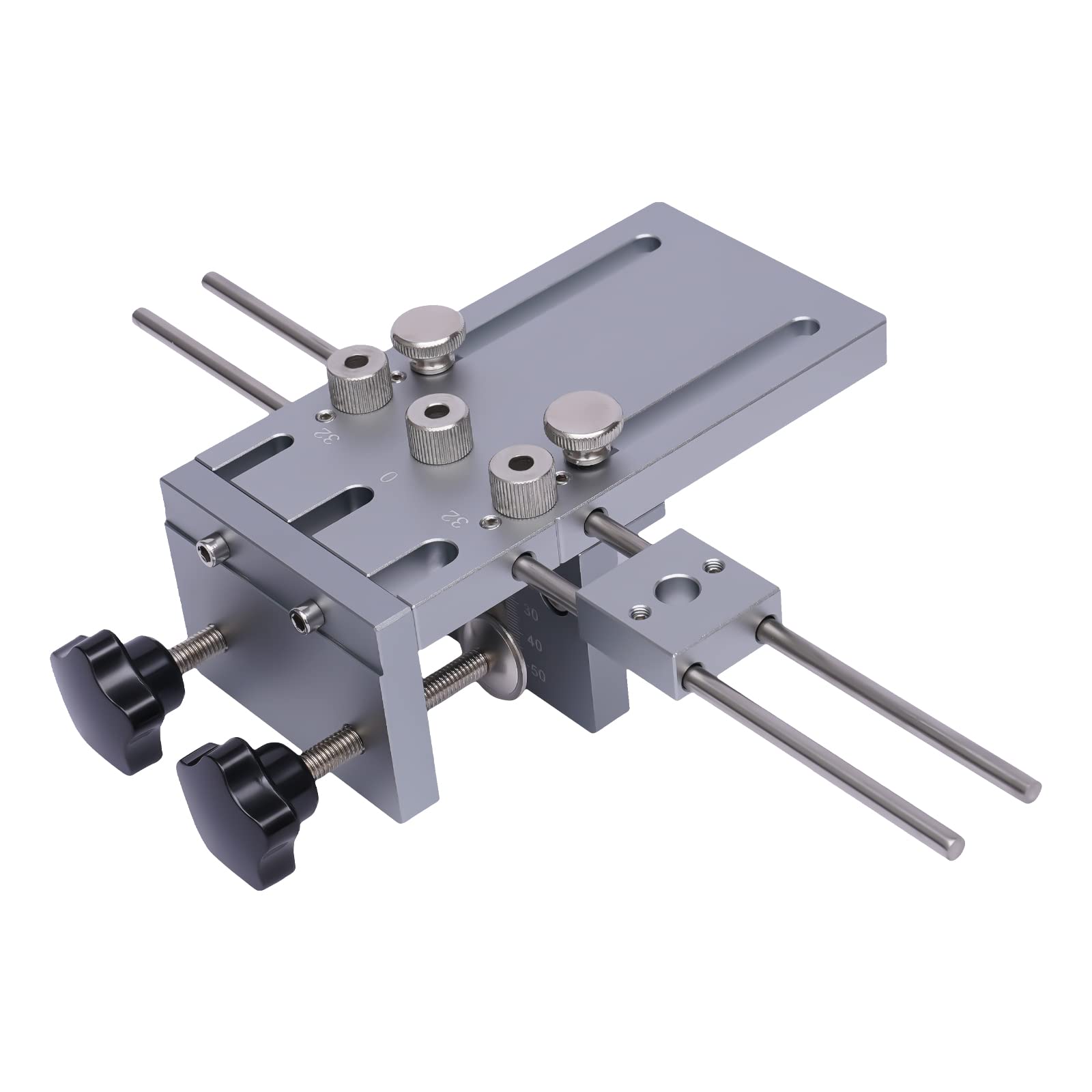 3 in 1 Bohrschablonen-Set, 6/8/10MM Zentriert Aluminium-Legierung 6061 Schnell Dübellehre Bohrlehre Bohrhilfe Doweling Jig Taschenloch-Bohrhilfe für Haus Fabrik Schule Holzbearbeitung