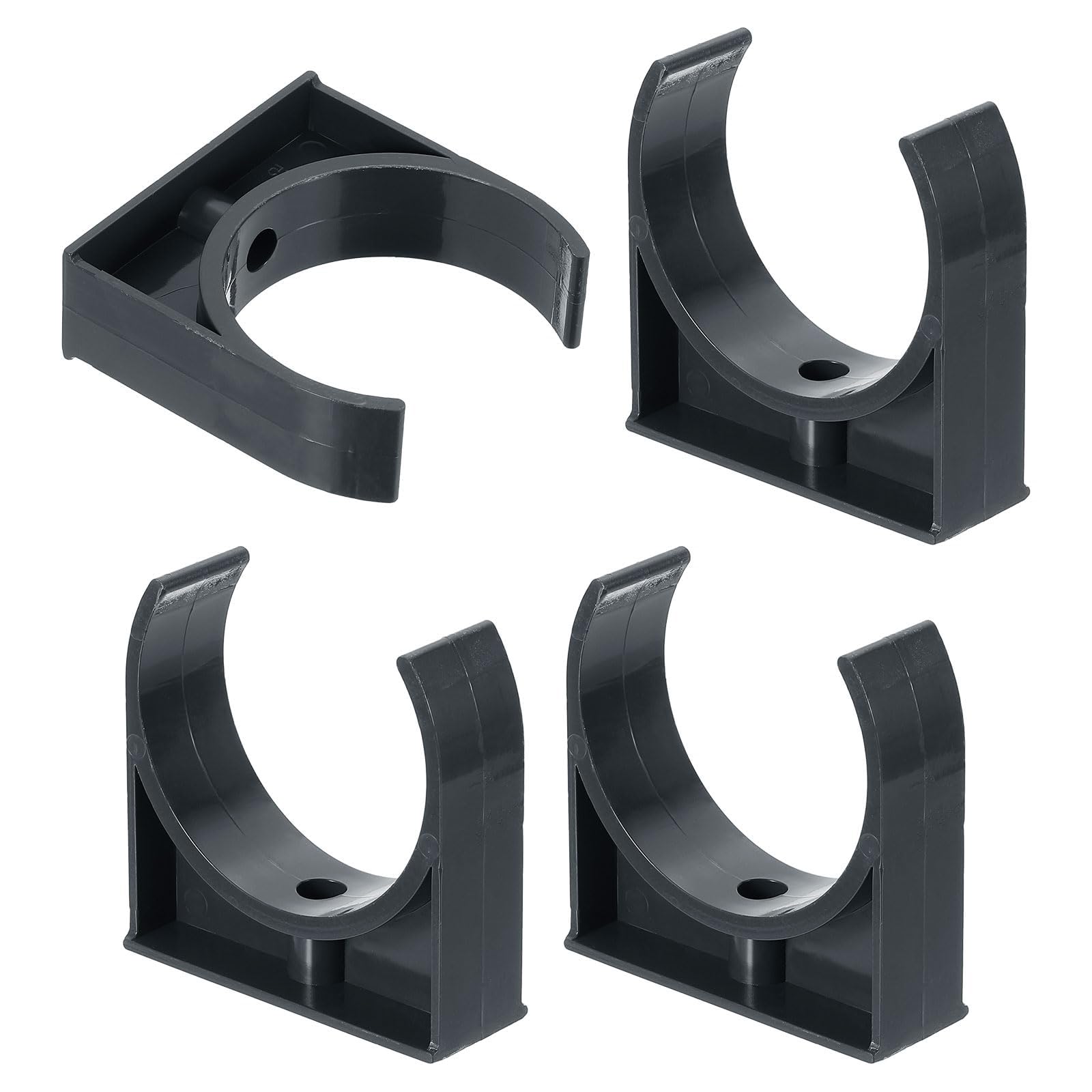 TA-VIGOR 75mm PVC Water Pipe Clamps Clips, 4pcs U-Shaped Tubing Hose Buckles for 75mm OD Tubing, TV Trays Hose Hanger Support Pex Tubing Hose Clamps Universal Single Pipe Clip