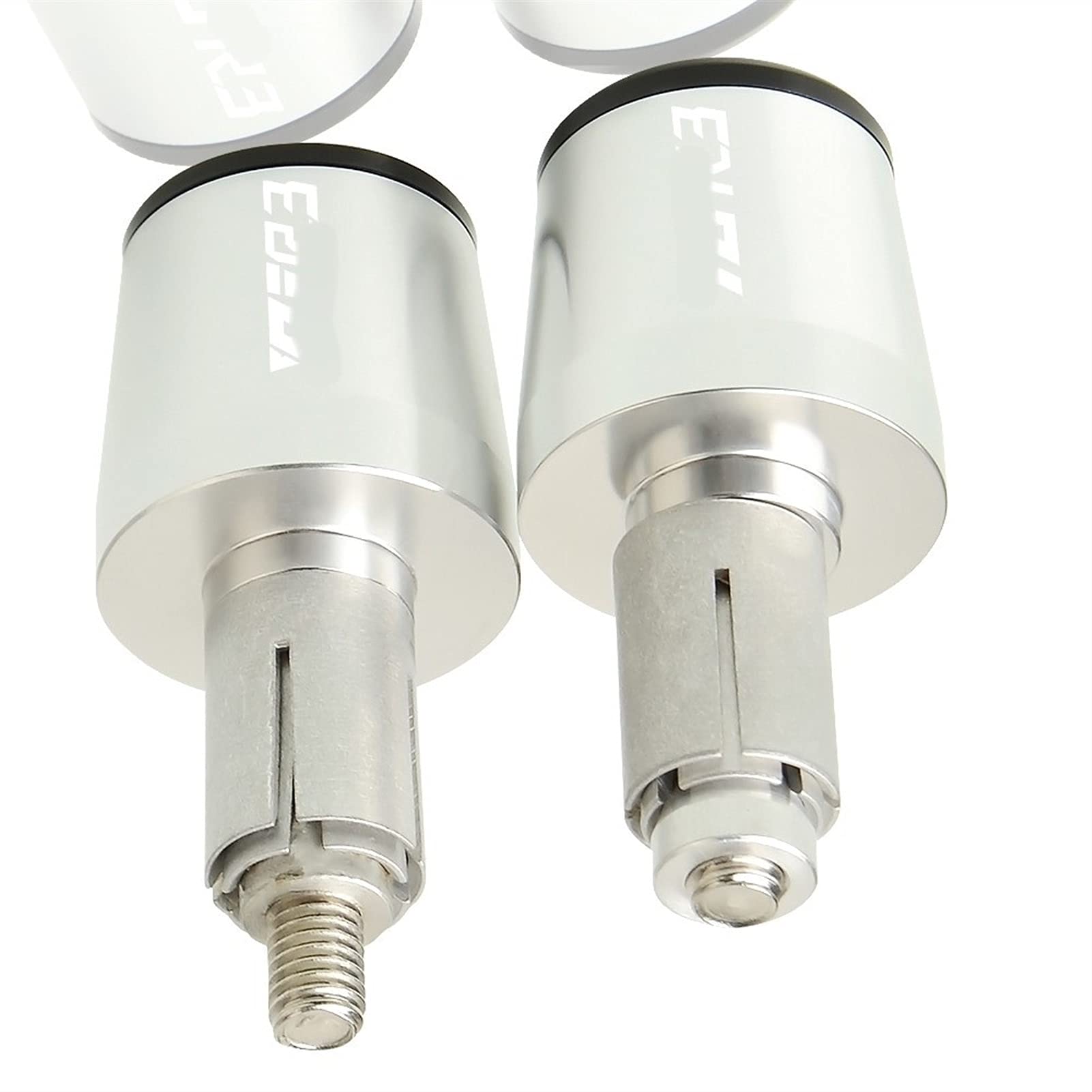 Moto 7/8 "22 MM Manubrio Manopole Manubrio End Cap Accessori Per Y&amaha YZF R3 YZFR3 2015 2016 2017 2018 2019 Estremità Manubrio (Color : Silver)