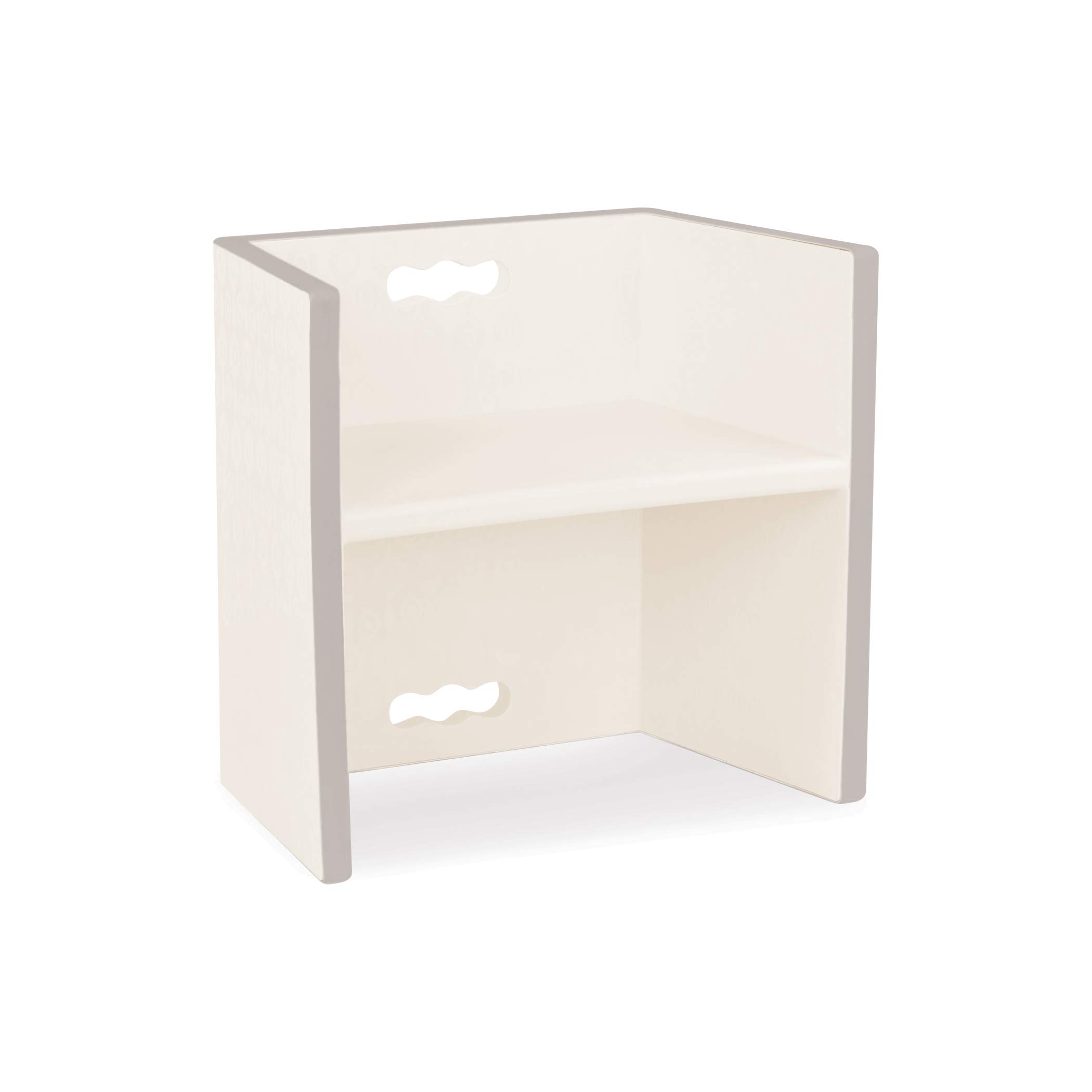 B. toys- B. spaces- 3-In-1 Step Stool and Chair- Furniture For Toddlers- Ivory - 2 years +