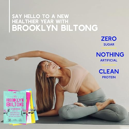 Miniatura 2 de Brooklyn Biltong - Bocadillo de carne de res alimentada con pasto secado al aire, carne seca sudafricana - Aprobado por Whole30, Paleo, Keto, sin