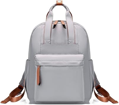 Womens Casual Lightweight Backpack Travel Daypack Handbag Purse, Waterproof Nurse Bag Teacher Business Bag, Laptop Backpack for Everyday Use & Work gray