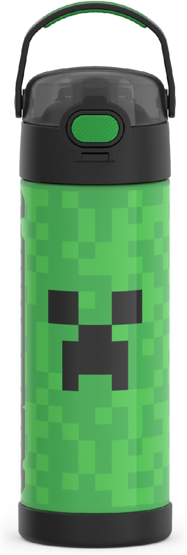 FUNTAINER 16 Ounce Stainless Steel Vacuum Insulated Bottle with Wide Spout Lid, Minecraft