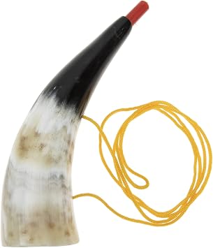 BESPORTBLE Outdoor Viking Horn Blow Clown Horn Trumpet with Lanyard | Clear Sound Sports Cheering Prop, Christmas Halloween Party Favors Noise Makers - Viking Gift for Kids, Style 2, Random Color