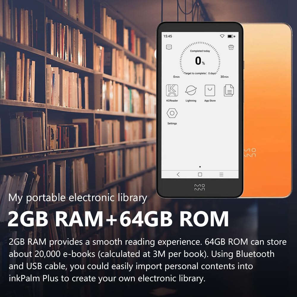 moaan inkpalm plus 電子書籍リーダー スマホ型電子書籍リーダー、moaan inkpalm mini plusを買いました