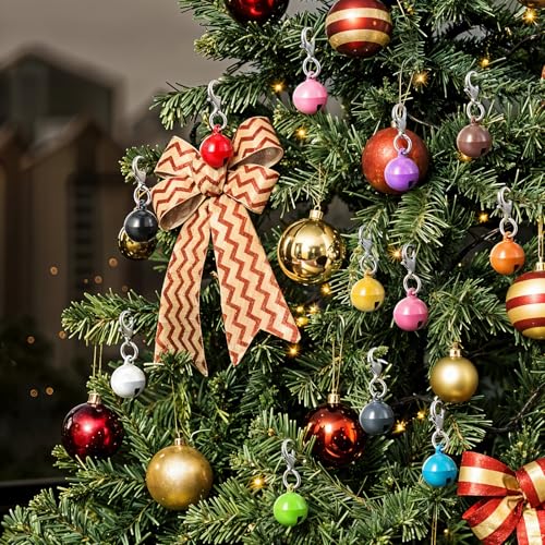 Tyqour 24 Stück Katzenglocken Kleine Katzen Glöckchen Katze Glocken Haustier katzenglocke Metall Haustier Kleine Glocken Klein Hunde Haustierglocken weihnachtsdekorationen für Haustiere