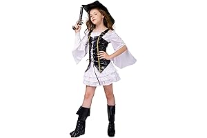 Kid's Girl Pirate Halloween Cosplay Costume: Embark on a Swashbuckling Adventure