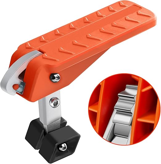 TOOENJOY 5 Angles Universal Car Door Step Door Latch Hook, Foldable Stand Pedal Step Up Easy Access Car Roof, Steel & Rubber Hold up to 400LBS