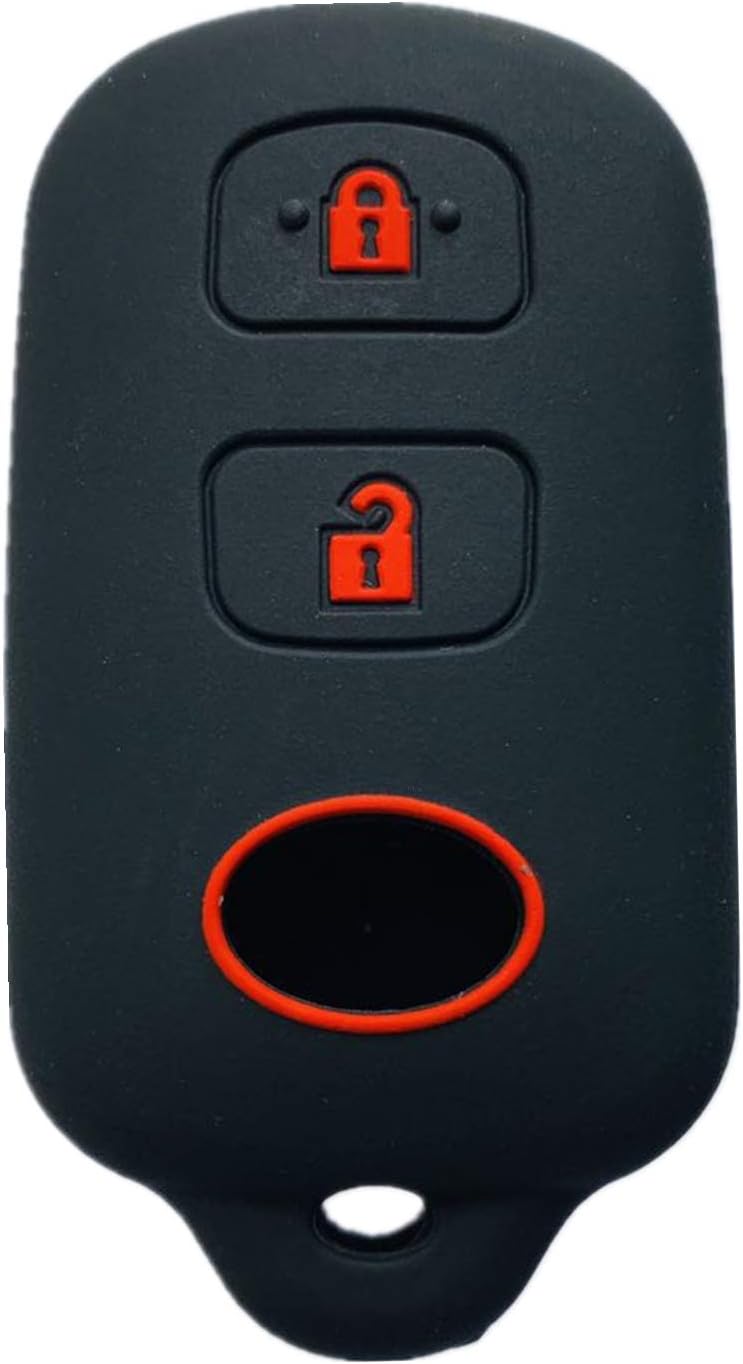 Rpkey Silicone Keyless Entry Remote Control Key Fob Cover Case protector Replacement Fit For Scion xA xB Toyota Celica Echo FJ Cruiser Highlander Prius RAV4 Tacoma Tundra Yaris HYQ12BBX HYQ12BAN