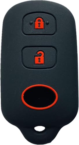 Rpkey Funda de silicona para llavero de entrada sin llave con control remoto de repuesto para Scion xA xB Toyota Celica Echo FJ Cruiser Highlander