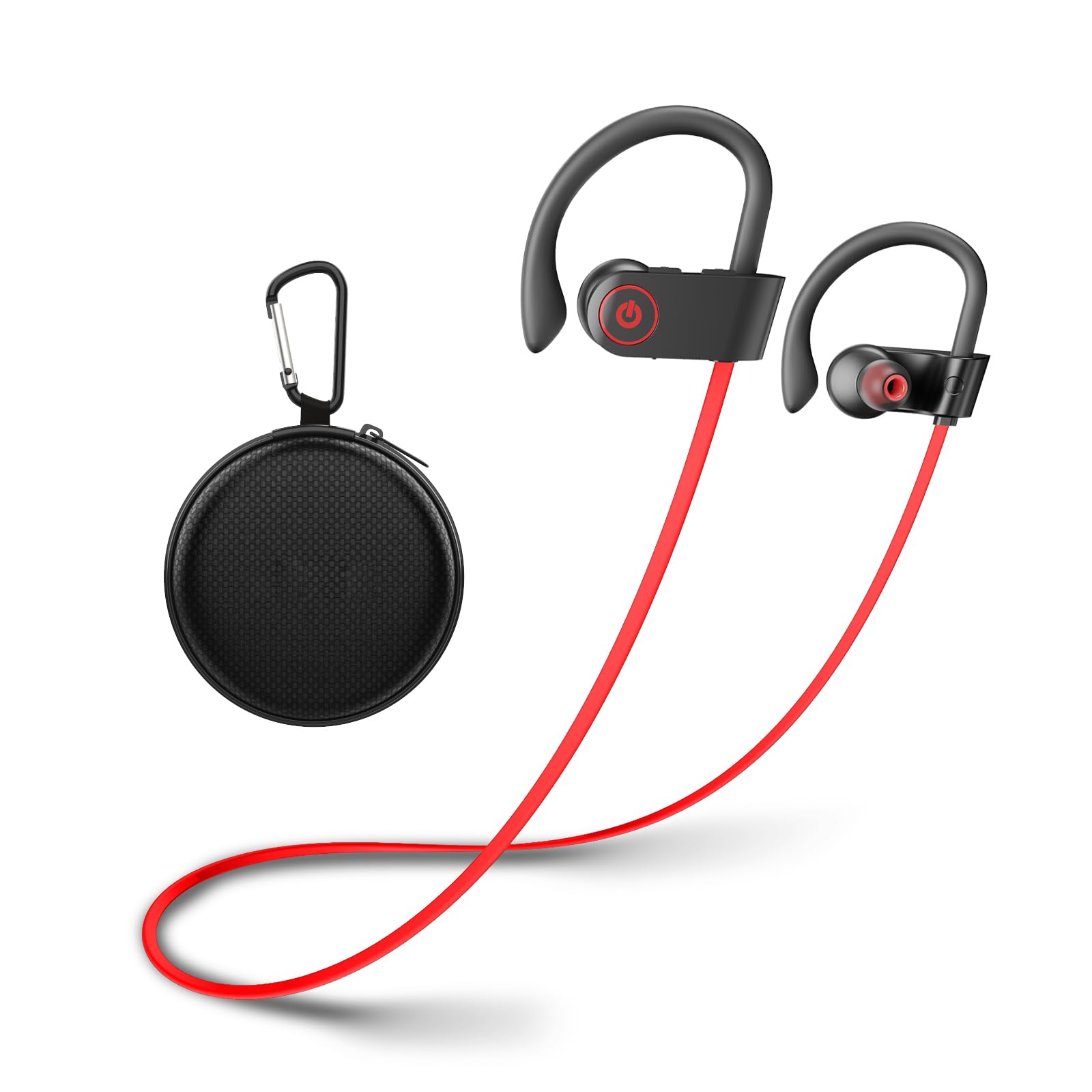 NUASIBluetooth Headphones, Running Wireless Earbuds with Bluetooth 5.3, Wireless Headphones HD Deep Bass Stereo Sound Isolation IPX7 Waterproof Earphones In-Ear for Sports Running Exercise